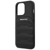 AMG AMHCP14XGSEBK iPhone 14 Pro Max 6,7 czarny/black hardcase Leather Debossed Lines